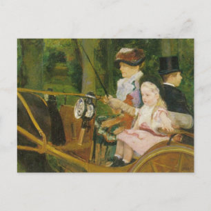 Woman and Child Driving, Mary Cassatt Postcard