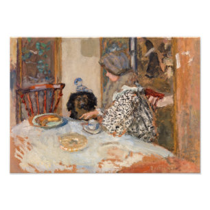 Woman and Dog at Table Paul Bonnard Photo Print
