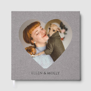 Woman And Dog Photo Album Book