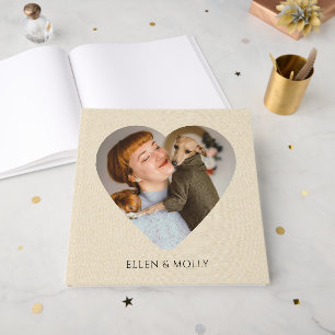 Woman And Dog Photo Album Book