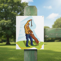 Woman and Dog Playing Fetch