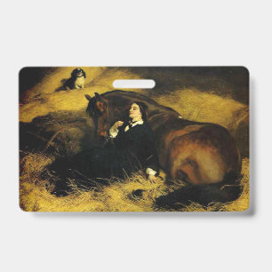 Woman and Horse Badge
