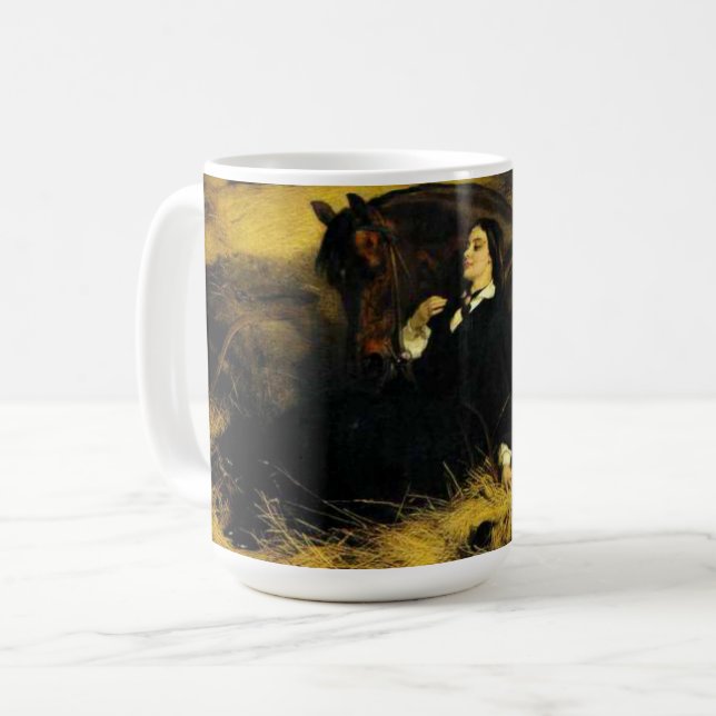 Woman and Horse Coffee Mug (Front Left)