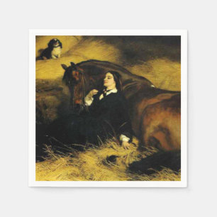 Woman and Horse Napkin