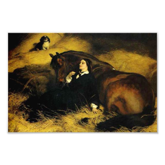 Woman and Horse Photo Print (Front)