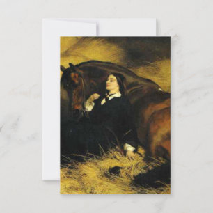 Woman and Horse RSVP Card