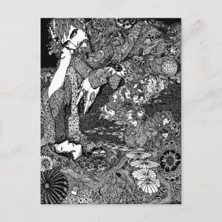 Woman and Man Postcard