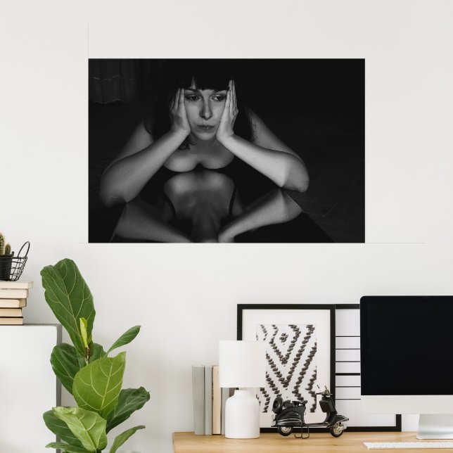 Woman and mirror poster (Home Office)