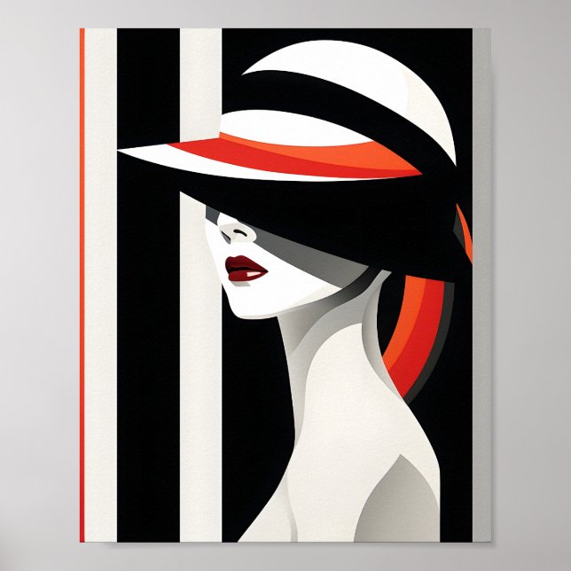 Woman Artistic Wall Decor Timeless Fashion Art (Front)