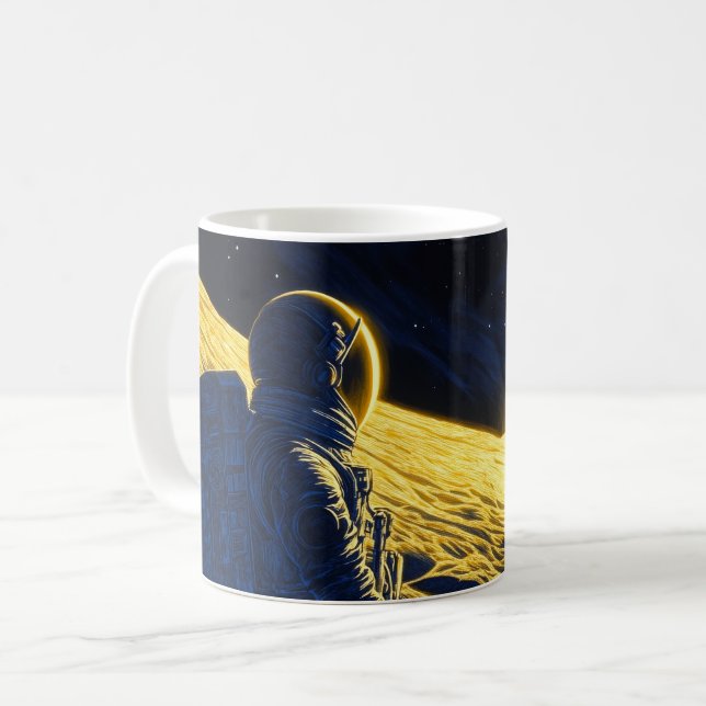 Woman Astronaut Coffee Mug (Front Left)