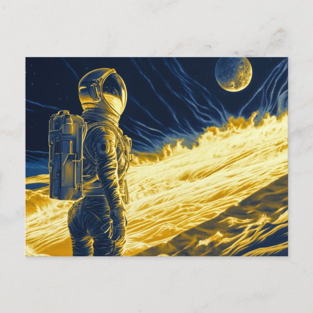 Woman Astronaut Postcard (Front)