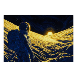 Woman Astronaut Poster