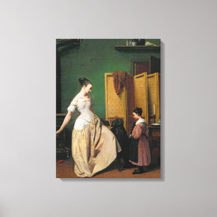 Woman at her Toilet, 1835 Canvas Print