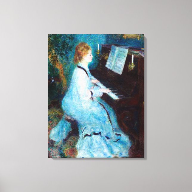 Woman at the Piano Canvas Print (Front)