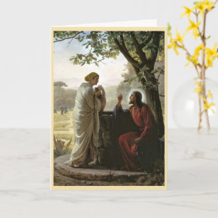 Woman at the Well, Religious  Card