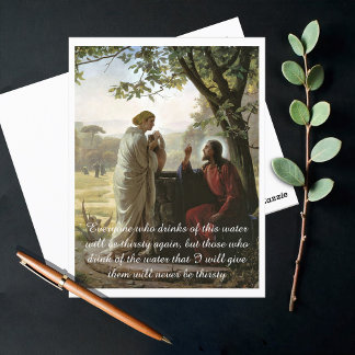 Woman at the Well, Religious  Postcard