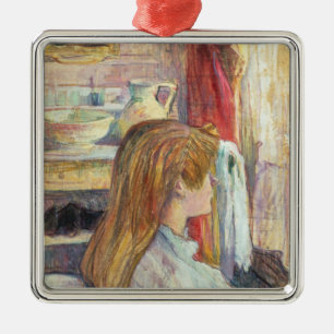 Woman at the Window, 1893 Metal Ornament