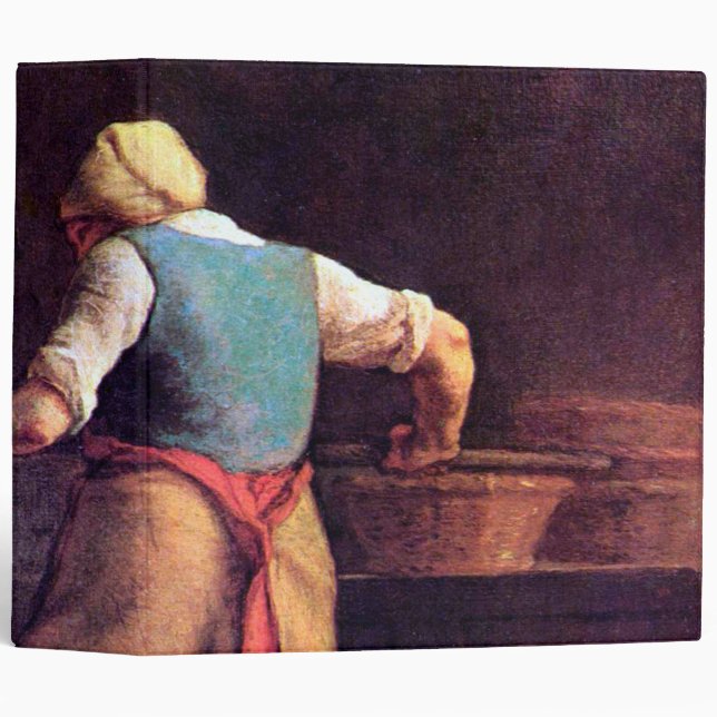 Woman Baking Bread, Jean-Francois Millet Binder (Front/Spine)