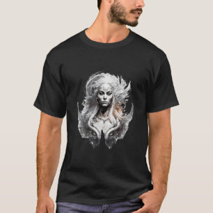 Woman Beauty Portrait Fantasy Painting Wild Life T-Shirt