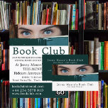 Woman Behind Book, Book Club Advertising Flyer<br><div class="desc">Woman Behind Book,  Book Club Advertising Flyers By The Business Card Store.</div>