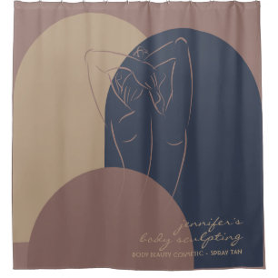 Woman Body Sculpted Contouring Spray Tanning