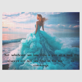 Woman by the Sea Tissue Paper