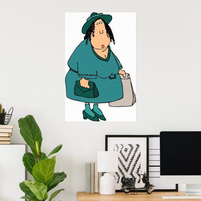 Woman Carrying Bags Poster (Creator Uploaded)