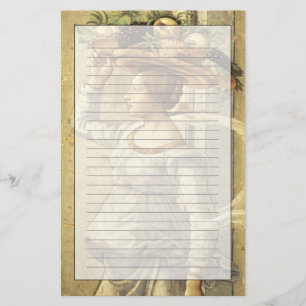 Woman carrying Fruit, from the Birth of St. John t Stationery