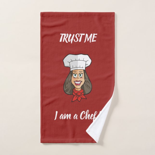 Woman Chef Bath Towel Set (Hand Towel)