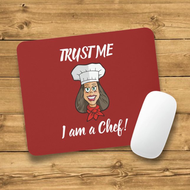 Woman Chef Mouse Pad (Creator Uploaded)