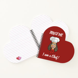 Woman Chef Notebook