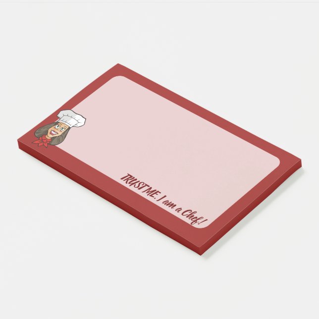Woman Chef Post-it Notes (Angled)