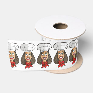 Woman Chef Satin Ribbon