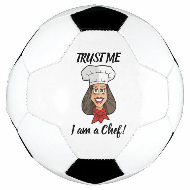 Woman Chef Soccer Ball (Front)