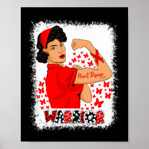 Woman Congestive Heart Failure Warrior Heart Disea Poster
