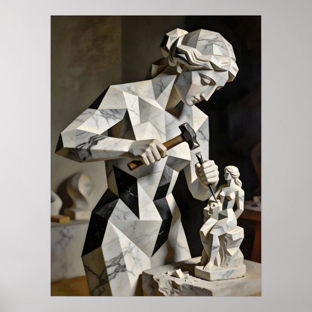 Woman, Create Thyself – Self Constructed Portrait Poster (Front)