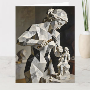 Woman, Create Thyself – Self Constructed Portrait Thank You Card