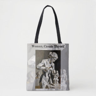 Woman, Create Thyself – Self Constructed Portrait Tote Bag