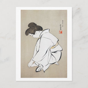 Woman Cutting Her Toenails, Goyō Hashiguchi Postcard