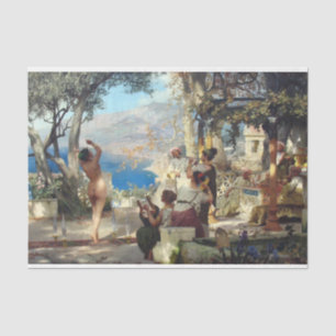 Woman Dancing Among Daggers Tissue Paper