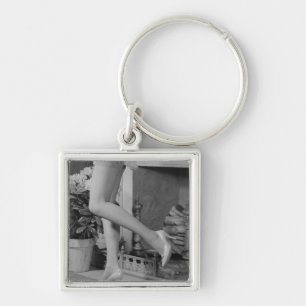 Woman Dancing Keychain