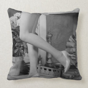 Woman Dancing Throw Pillow