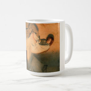 Woman Disturbed By the Fire In Front of Her Bed Coffee Mug