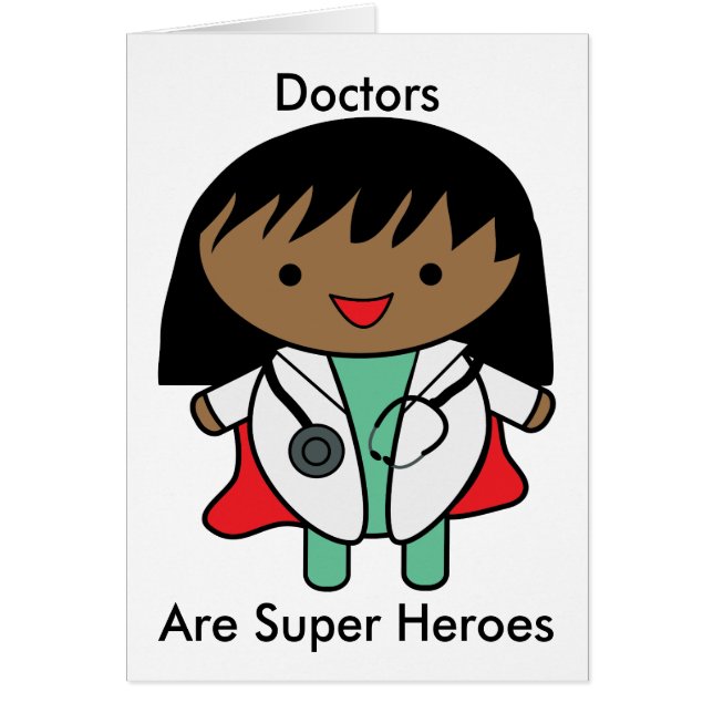 Woman Doctor Black Super Hero Personalize (Front)