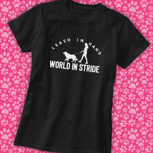 Woman Dog Walker  T-Shirt