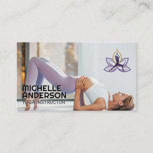 Woman Doing Yoga on the Floor Business Card