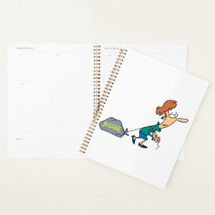 Woman Dragging Baggage Spiral Planner