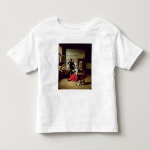 Woman drinking with soldiers, 1658 toddler t-shirt