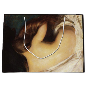 Woman Drying Her Hair (by Joseph DeCamp) Large Gift Bag