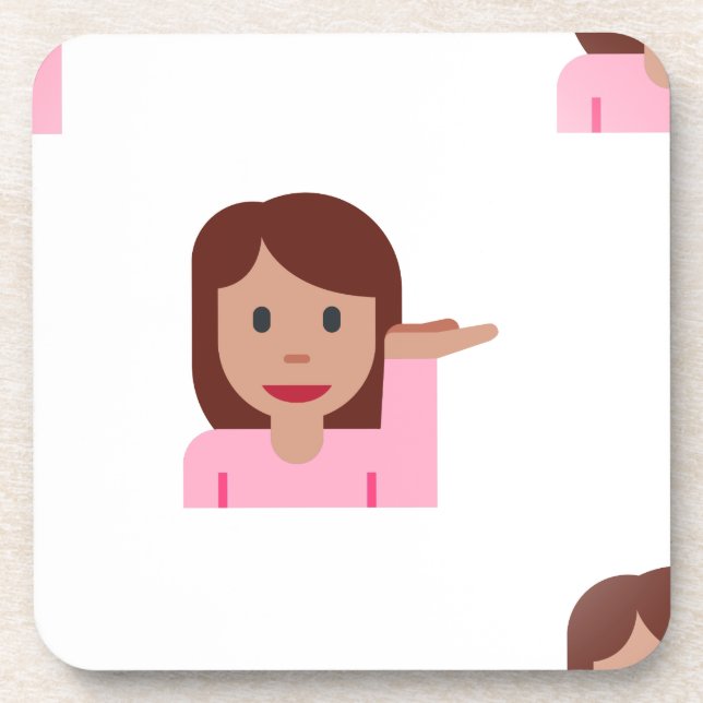 woman emoji coaster (Front)